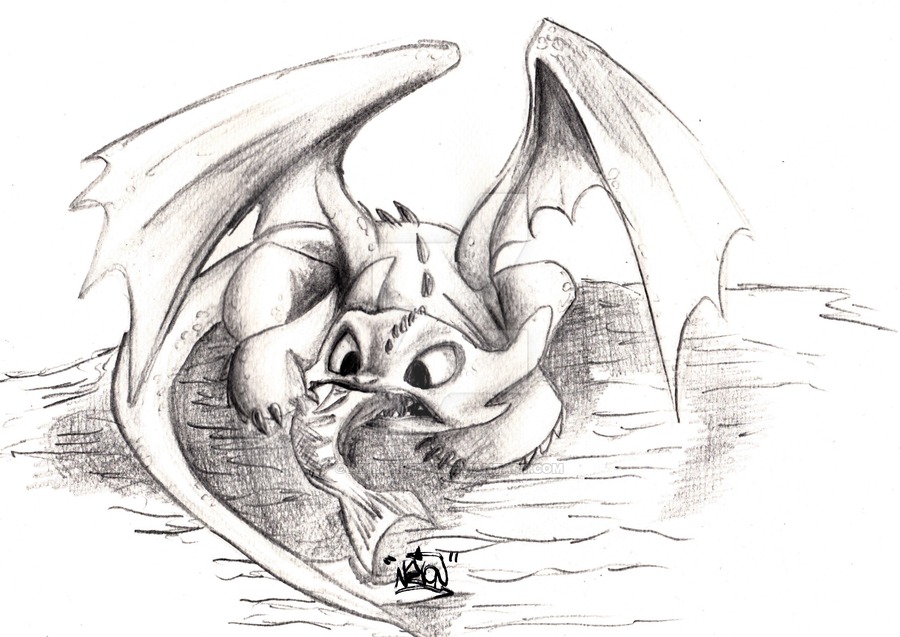 900x637 Toothless From 'how To Train Your Dragon And Quot - How To Train Your Dragon Drawings