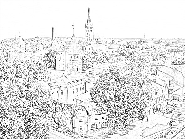 590x443 Free Photoshop Action Turn A Photo Into A Line Drawing - How To Turn A Picture Into A Drawing