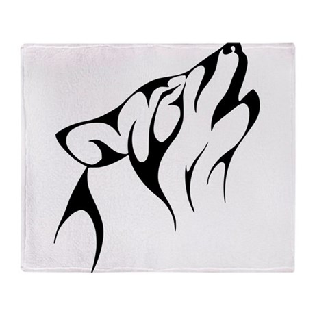 460x460 Howl Blankets - Howling Coyote Drawing