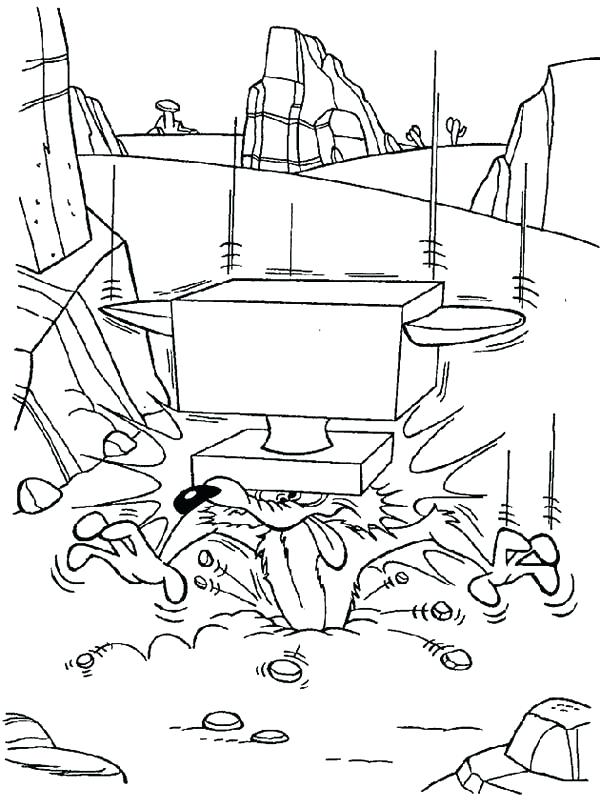 600x808 Coyote Coloring - Howling Coyote Drawing