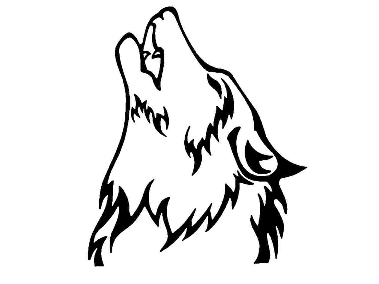 1264x948 Outline Howling Wolf Head Drawing Of Howling Wolf Head Drawing - Howling Wolf Head Drawing