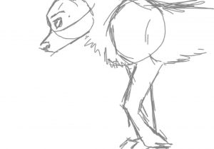 300x210 How To Draw A Howling Wolf Head Easy How - Howling Wolf Head Drawing