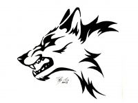 200x150 How To Draw A Howling Wolf Easy Drawing - Howling Wolf Head Drawing