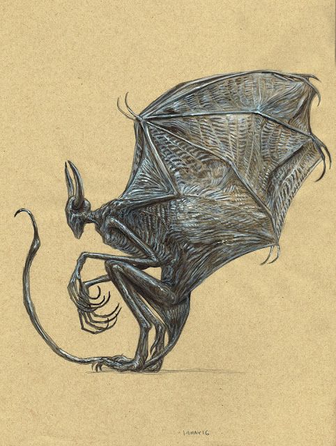 482x640 Kurt Komoda - Hp Lovecraft Drawings