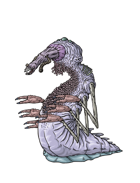 553x720 Mike Bukowski Drawing All Of H P Lovecraft's Creatures - Hp Lovecraft Drawings