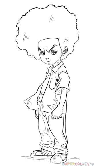 327x575 how to draw huey freeman step - Huey Drawing