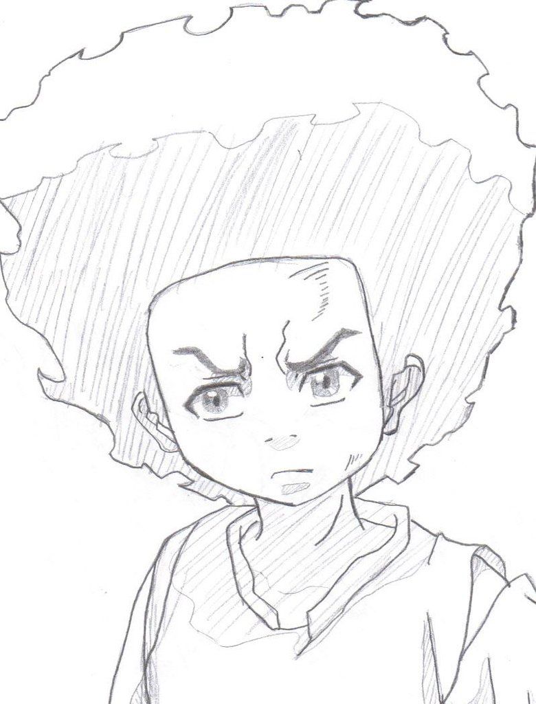780x1024 Image Result For Huey Freeman Drawing Background Images - Huey Dra...