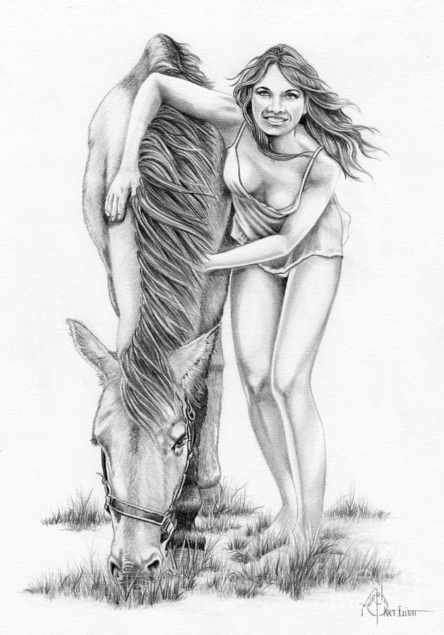 629x900 Hug A Horse Drawing - Hug Drawing
