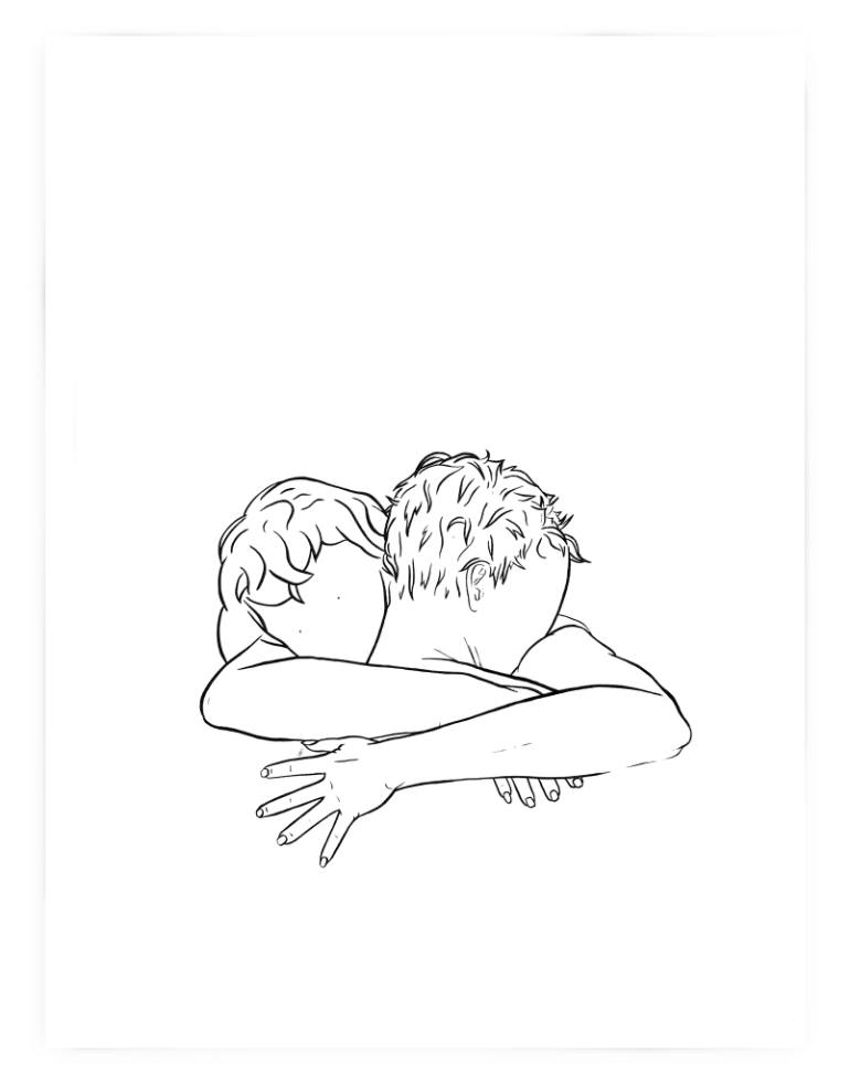 770x982 Hug Drawing - Hug Drawing