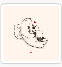 210x230 Cute Panda Bear Hug Drawing Stickers Redbubble - Hug Drawing