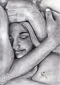 212x300 Hate Story Drawing - Hug Drawing