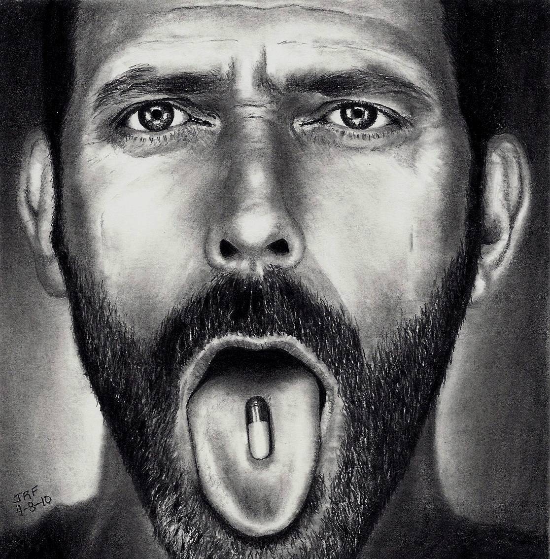 1116x1134 Go To Drawing Of Hugh Laurie - Hugh Laurie Drawing