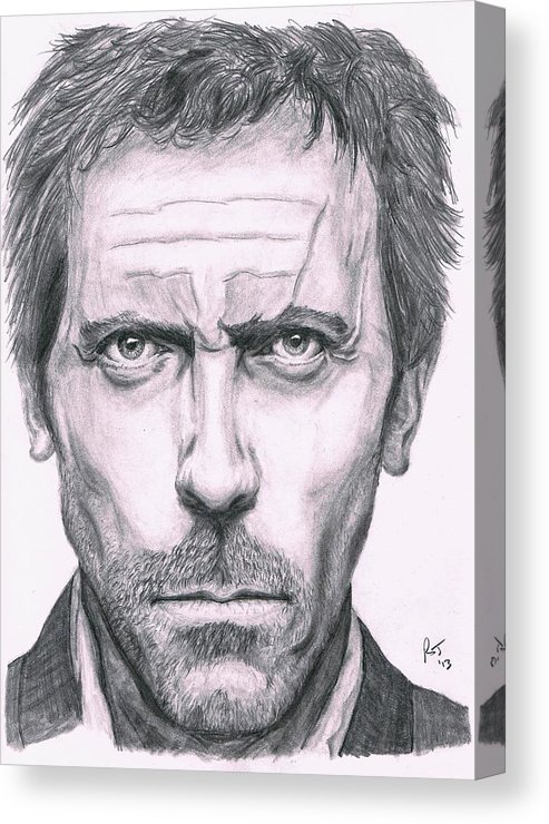 493x740 Hugh Laurie Canvas Print Canvas Art - Hugh Laurie Drawing