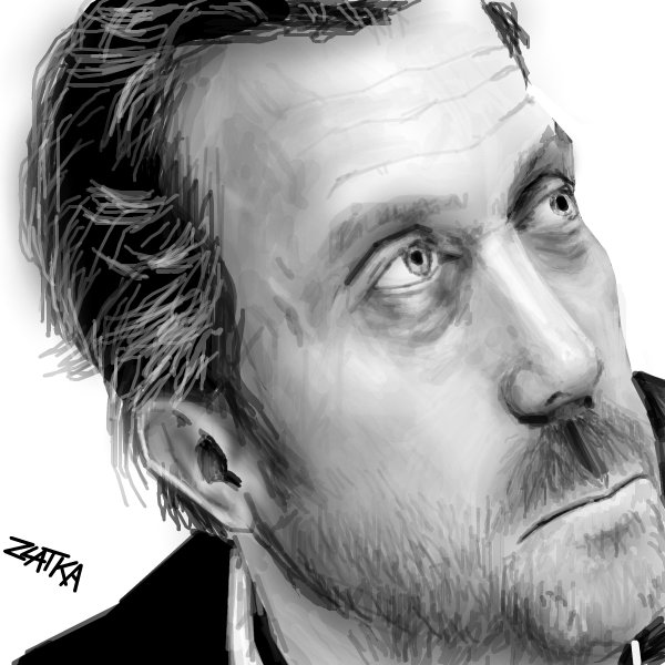 600x600 Hugh Laurie A Portrait Speedpaint Drawing - Hugh Laurie Drawing