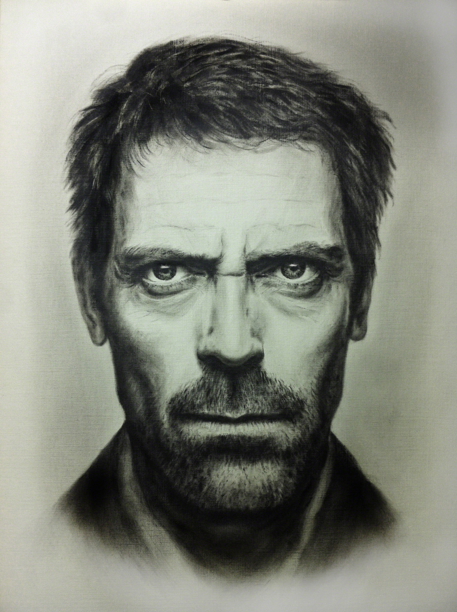 896x1200 Portrait Of Hugh Laurie - Hugh Laurie Drawing