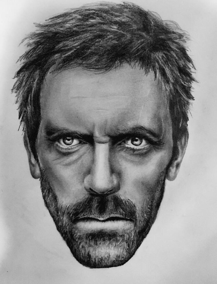 Hugh Laurie Drawing at PaintingValley.com | Explore collection of Hugh ...