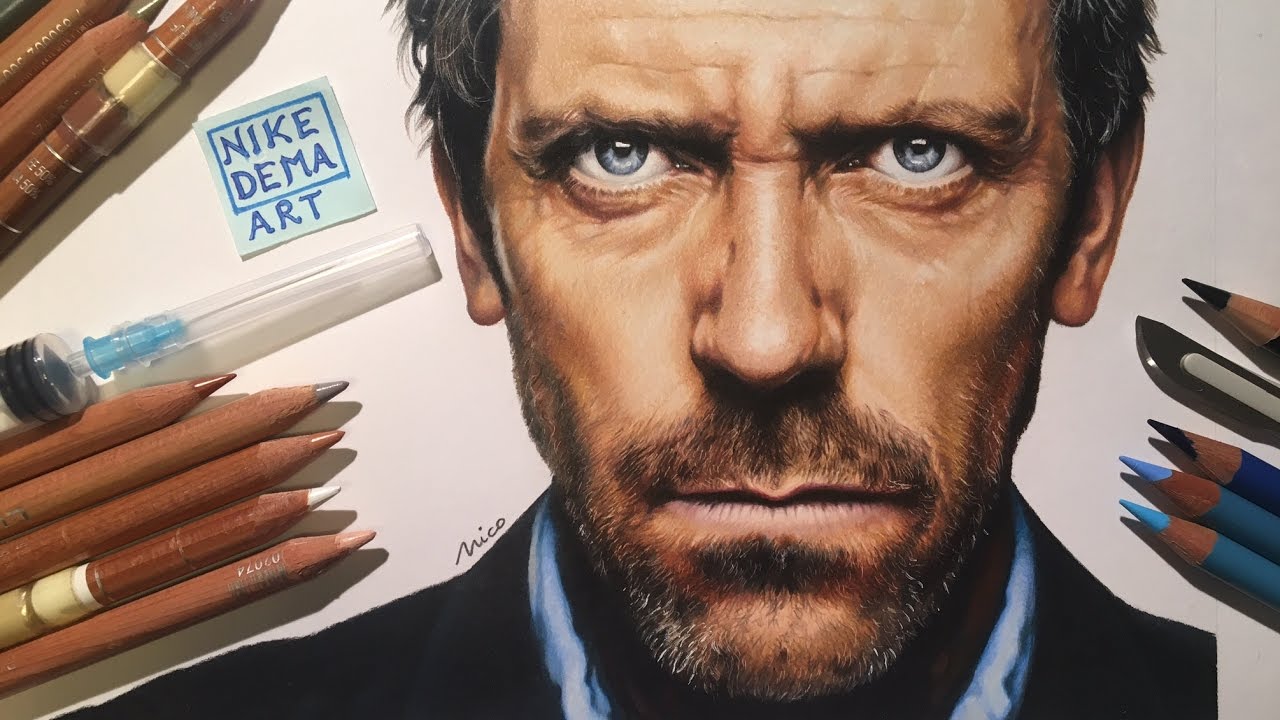 Hugh Laurie Drawing at PaintingValley.com | Explore collection of Hugh ...