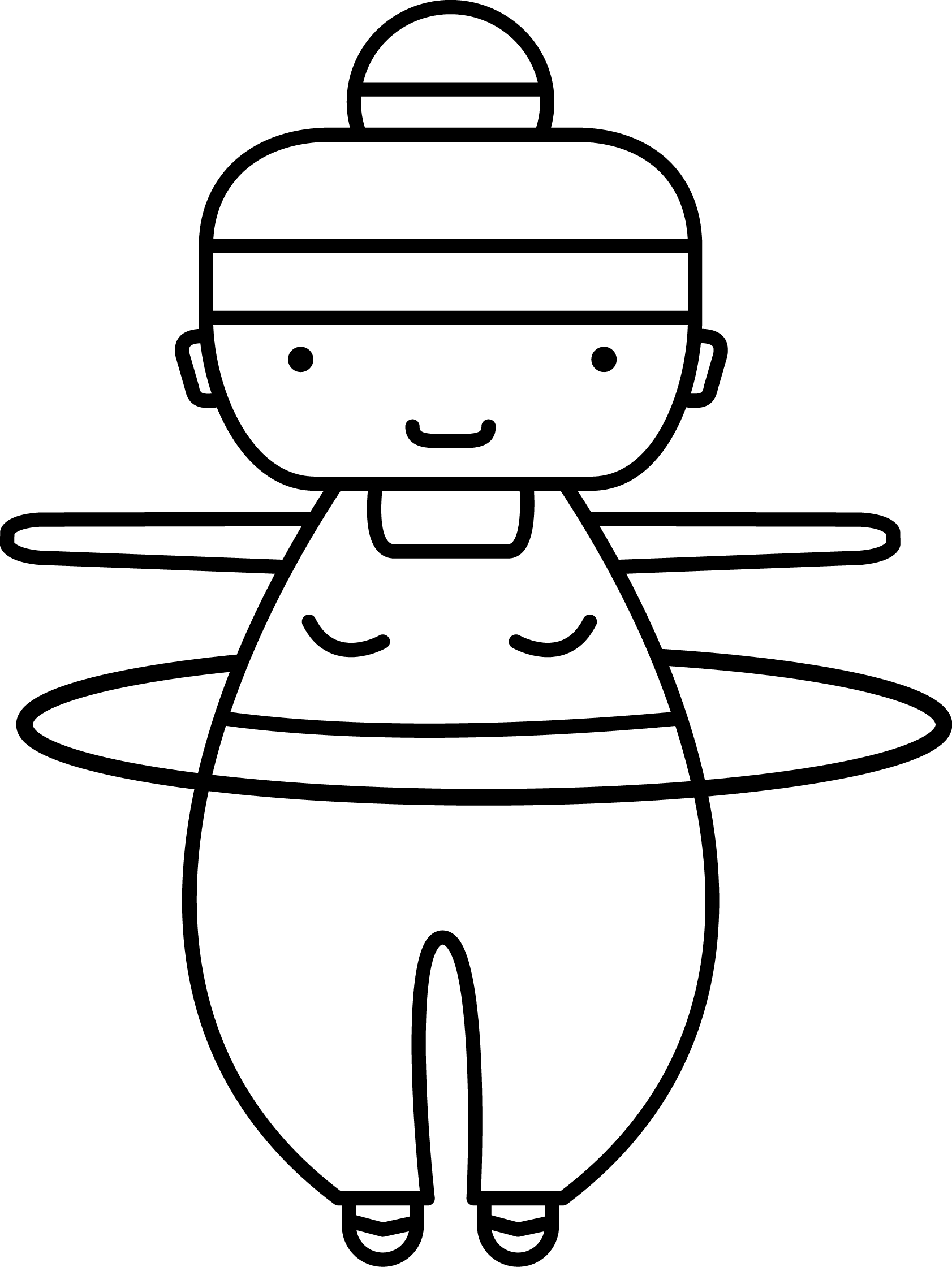 1683x2241 flappers drawing hula hoop transparent png clipart free download - Hula Drawing