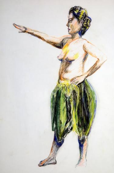 375x571 hula girl drawing - Hula Drawing