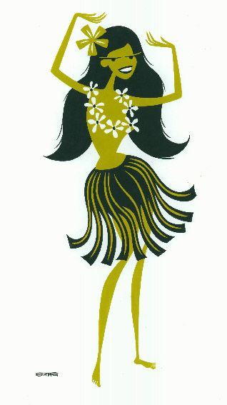 318x567 Untitled Drawing - Hula Drawing