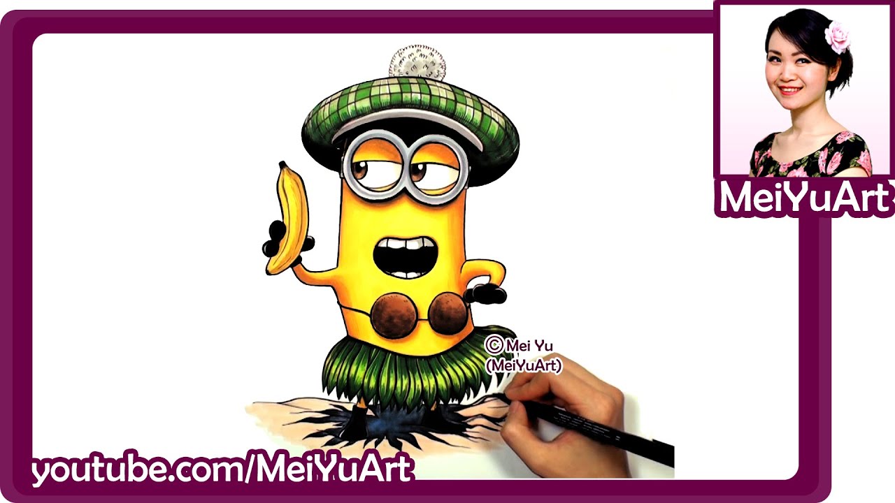 1280x720 Drawing A Minion - Hula Drawing