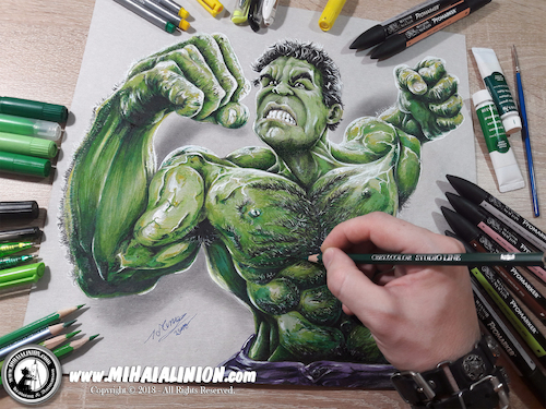 500x375 drawing hulk - Hulk Cartoon Drawing