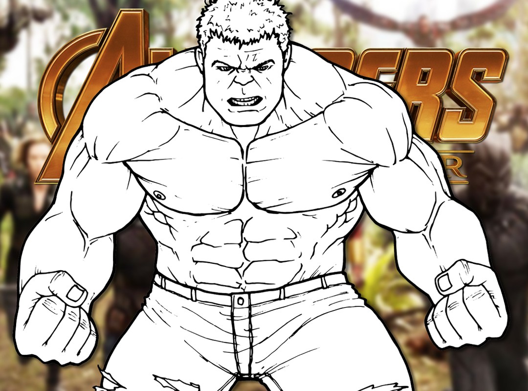 1080x800 How To Draw The Hulk - Hulk Drawing