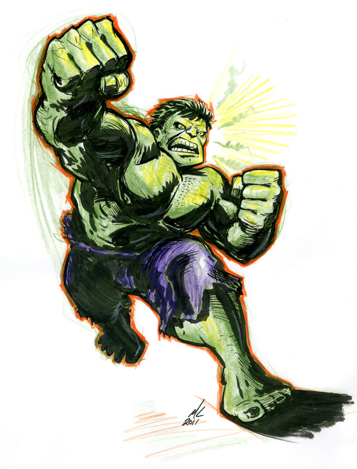 700x921 Superfogeys - Hulk Drawing