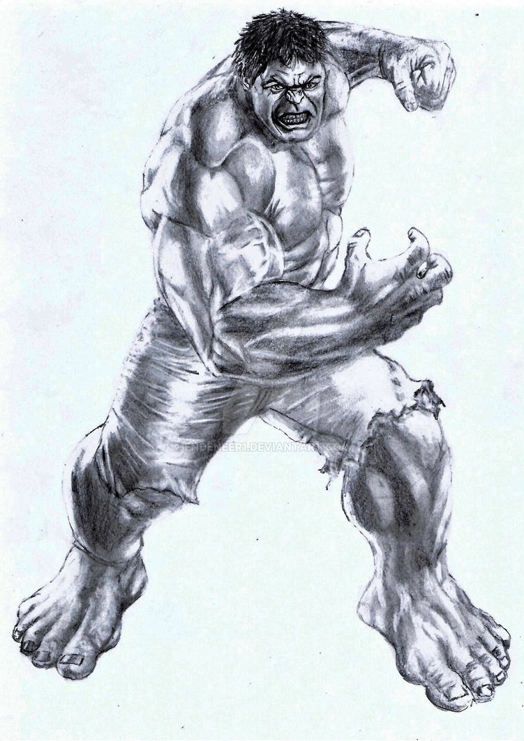 751x1063 The Hulk Drawing - Hulk Drawing