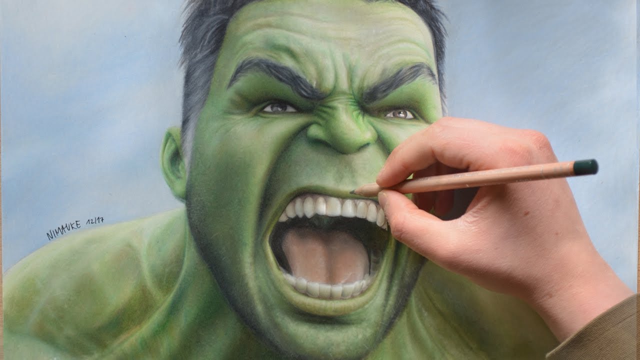 1280x720 Drawing Hulk - Hulk Drawing