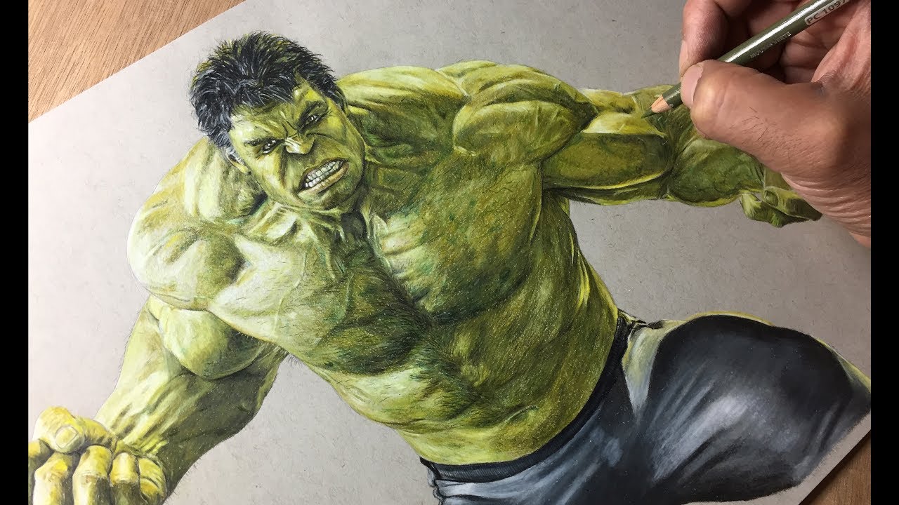 1280x720 Drawing Hulk - Hulk Drawing