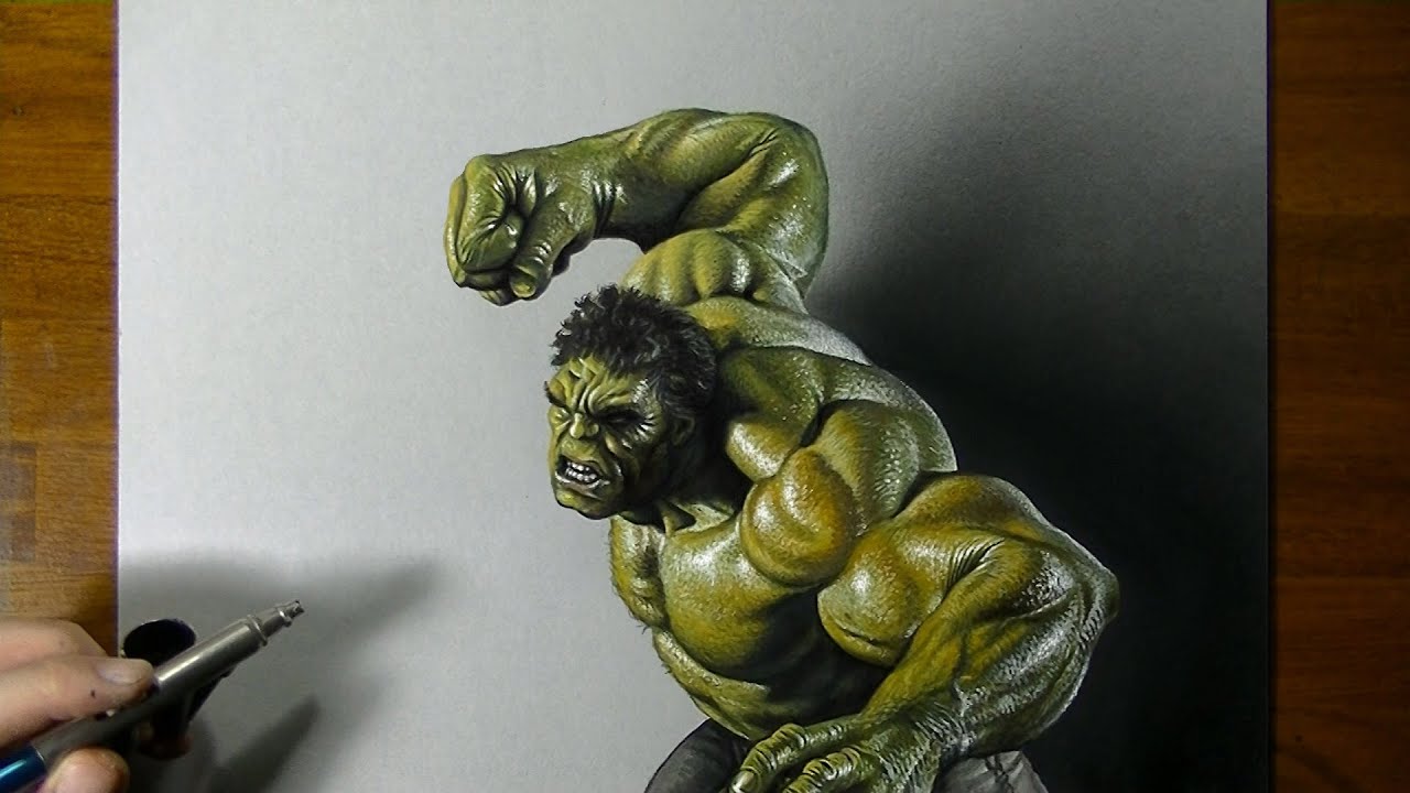 1280x720 Drawing Hulk Vs Marcello Barenghi - Hulk Drawing