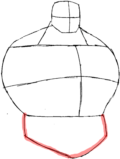 404x534 How To Draw Retro Hulk From Marvel Comics With Easy Step - Hulk Drawing Easy