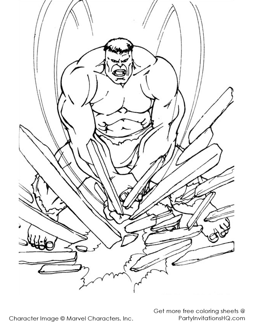 850x1100 Hulk - Hulk Drawing Pages