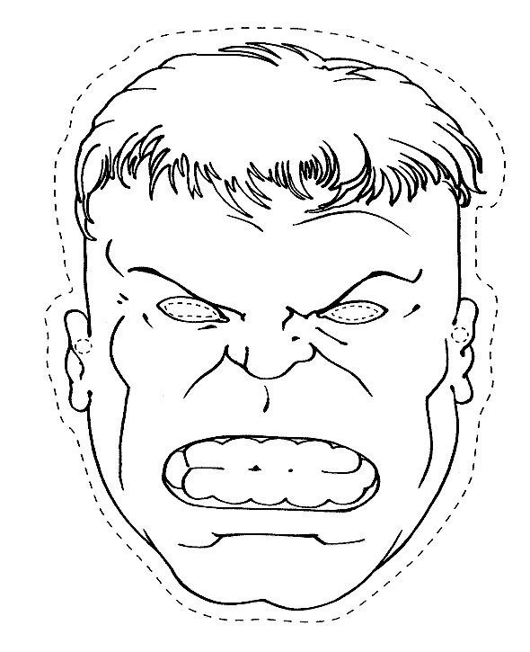 590x725 Hulk Drawing Free Download - Hulk Face Drawing