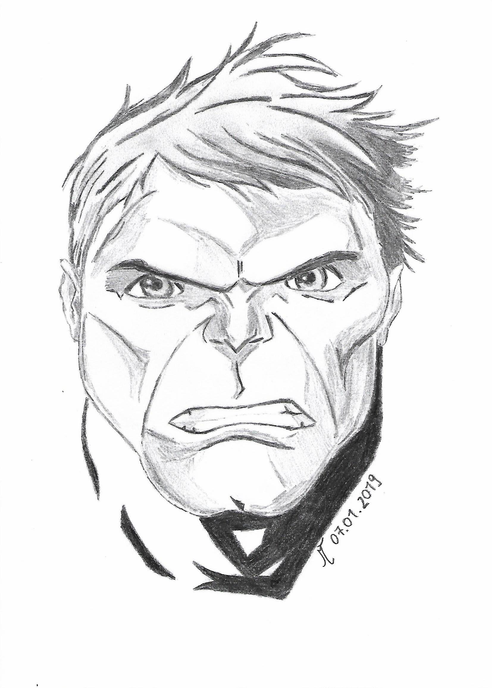 Hulk Face Drawing at Explore collection of Hulk