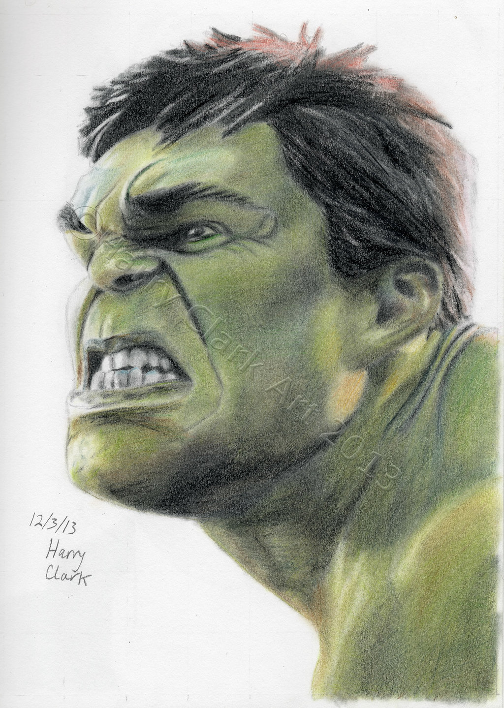 The Incredible Hulk Drawings Face - Hulk Face Drawing. 
