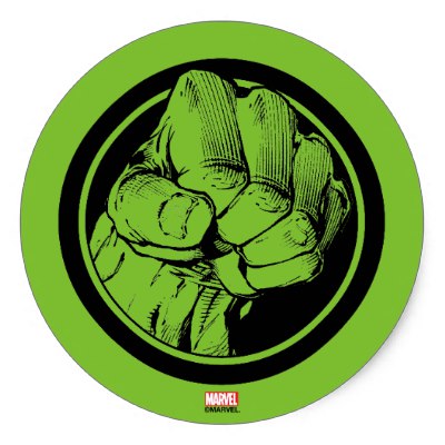 400x400 Avengers Hulk Fist Logo Magnet - Hulk Fist Drawing