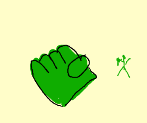 300x250 Hulk Fist! Drawing - Hulk Fist Drawing