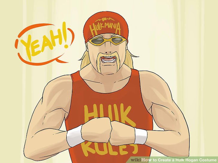 728x546 How To Create A Hulk Hogan Costume Steps - Hulk Hogan Drawing