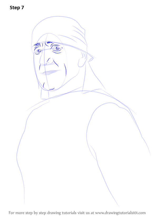 596x842 Learn How To Draw Hulk Hogan - Hulk Hogan Drawing