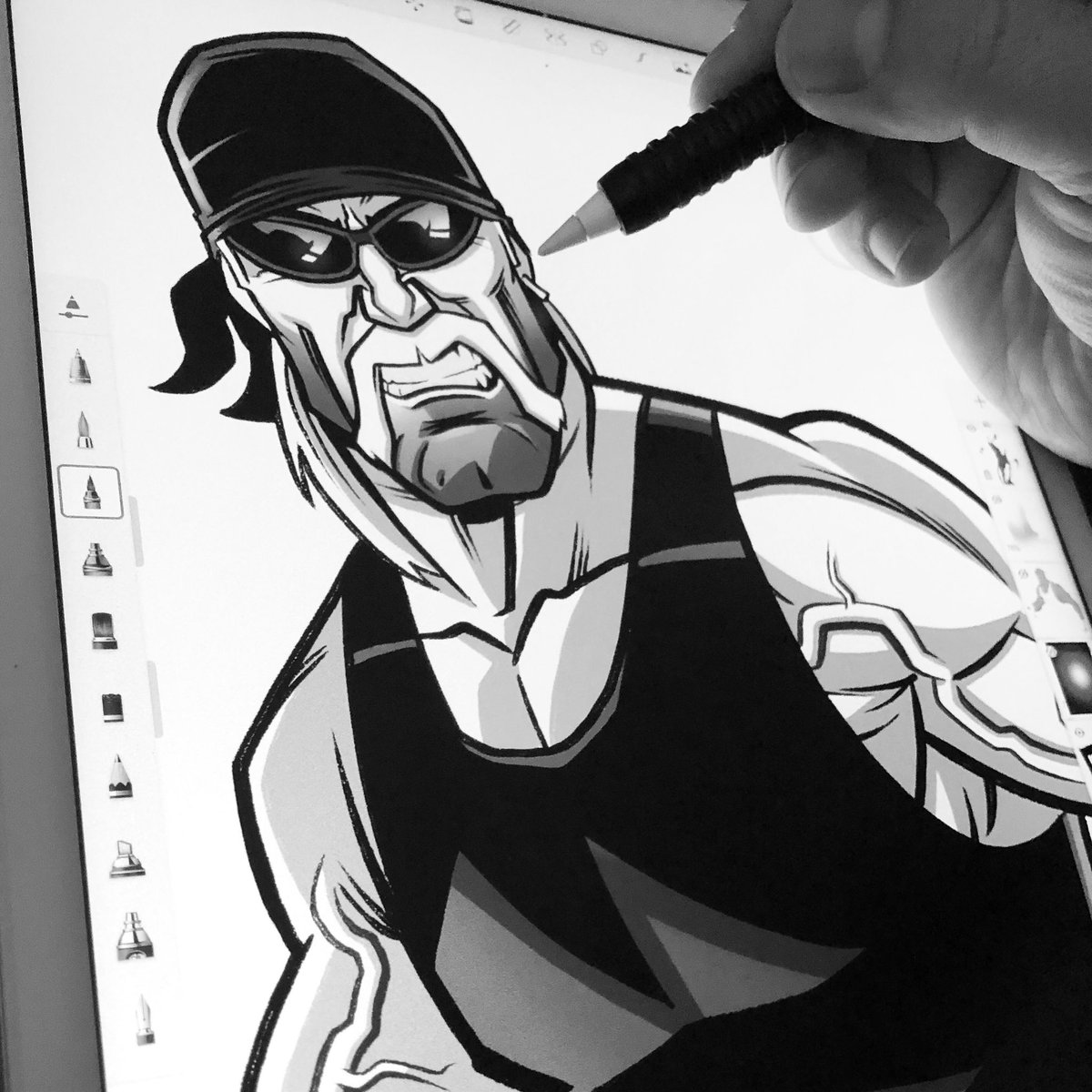 1200x1200 Nolan Harris On Twitter Drawing Up Hollywood - Hulk Hogan Drawing