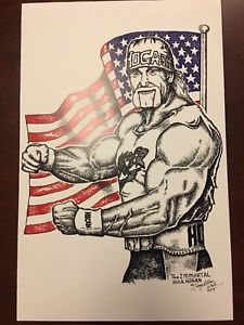 225x300 Tony Atlas Autographed Limited Edition Wwe Hulk Hogan - Hulk Hogan Drawing