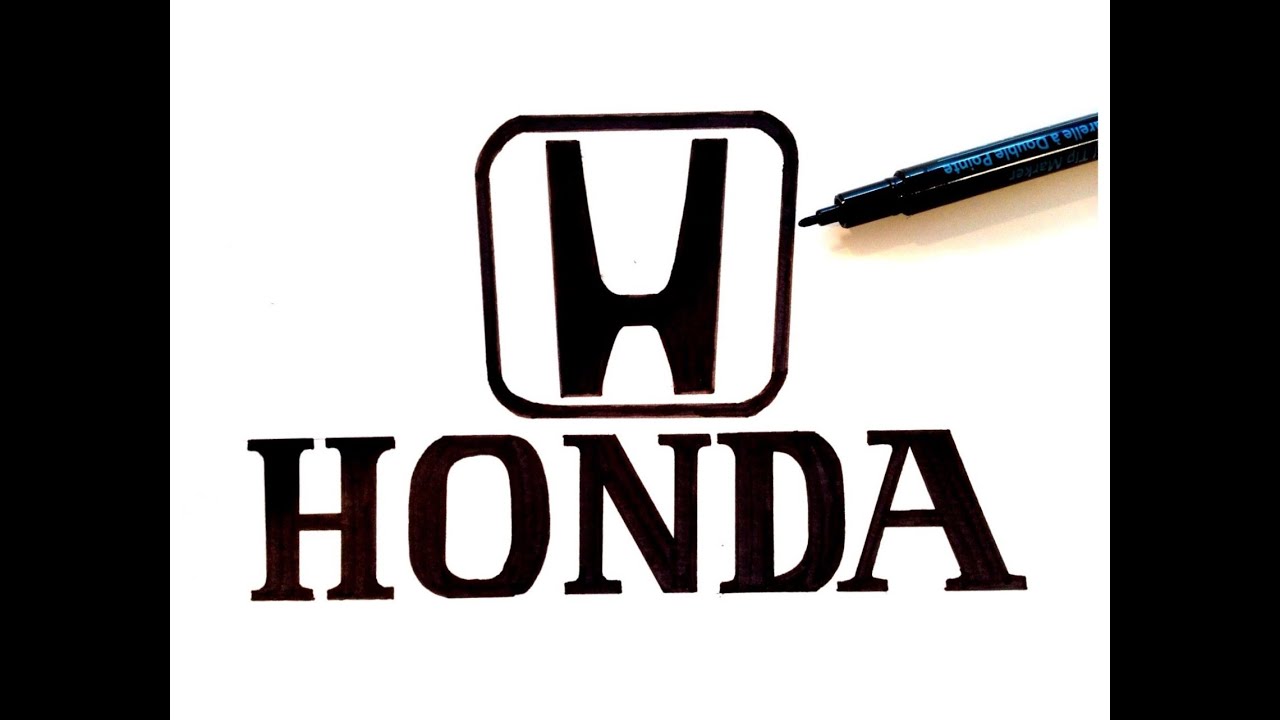 1280x720 How To Draw The Honda Logo - Hulk Logo Drawing