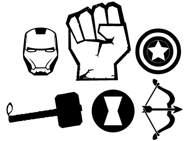 640x480 Hulk Fist Symbol Black Widow - Hulk Logo Drawing