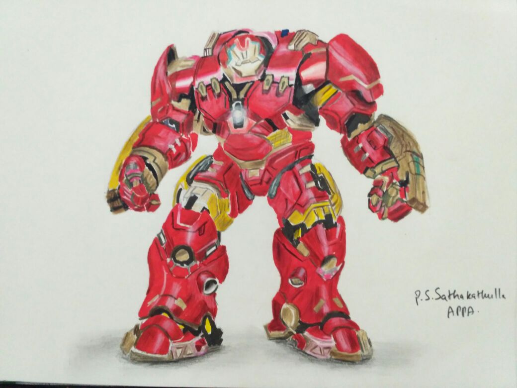 1040x780 Hulkbuster Drawing - Hulkbuster Drawing