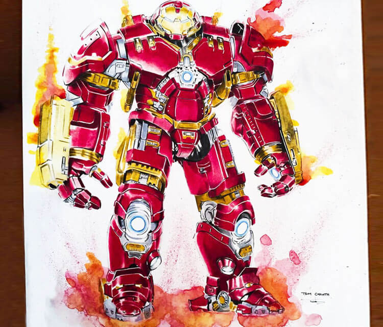 750x640 Hulkbuster Pencil Drawing - Hulkbuster Drawing