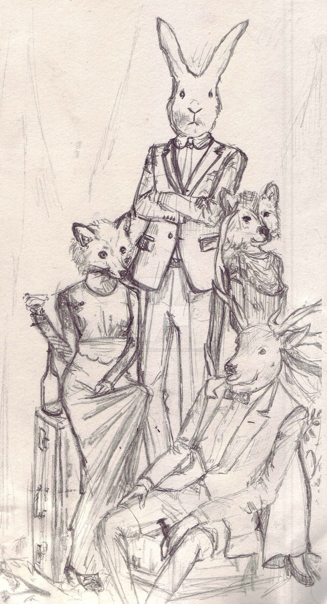 658x1214 Humananimal Hybrid Sketch - Human Animal Hybrid Drawing