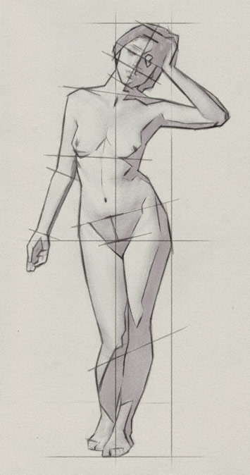 355x674 Drawing The Proportions Of The Human Body - Human Body Drawing