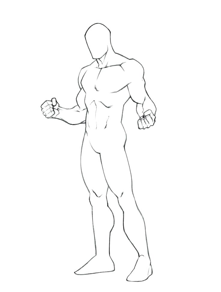 736x973 Outline Drawing Of Human Body - Human Body Drawing Template